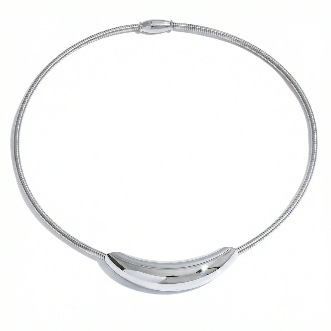 Choker z rzeźbioną linią